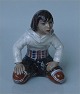 Dahl Jensen figurine 1358 Greenland Inuit buy kneeling (DJ) 14 cm
