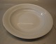 605 Dyb tallerken ca 22 cm, glat  Royal Copenhagen hvid glat Magnolia uden 
relief