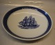 0936-46 Kagefad, rundt 25 cm  Skibsstellet Aluminia Fajance Trankebar Skibsstellet #46