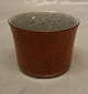 212-3642 Kgl. Orange bæger med gråt og guld 5.7 x 7.5 cm Kongelig Dansk  Craquelé, Craquele