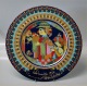 1974 Bjorn Wiinblad Christmas Plate by Rosenthal Balthasar 28.5 cm