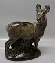 Royal Copenhagen Art Pottery 20552 RC Doe with fawn  35.5 x 28 cm Knud Kyhn 
April 1943
