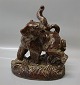 Royal Copenhagen Art Pottery 21947 RC Elephant 32 x28 cm  Knud Kyhn July 1962
