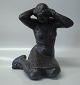Sitting girl by Johannes Hansen possible from the Evan Jensen Estate Signed JH 
27 x 24 cm