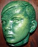 Johannes Hansen Boys head in Stoneware done at Royal Copenhagen