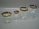 Tosca Lyngby Danish Drinking Glass with Gold