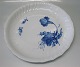 1691-10 Circular platter 29 cm Danish Porcelain Blue Flower curved Tableware